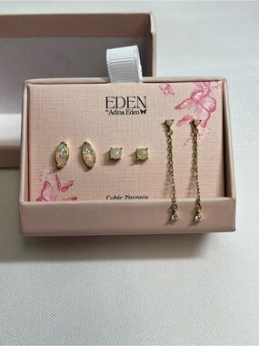 New Adina Eden earring set. 14k gold plated
